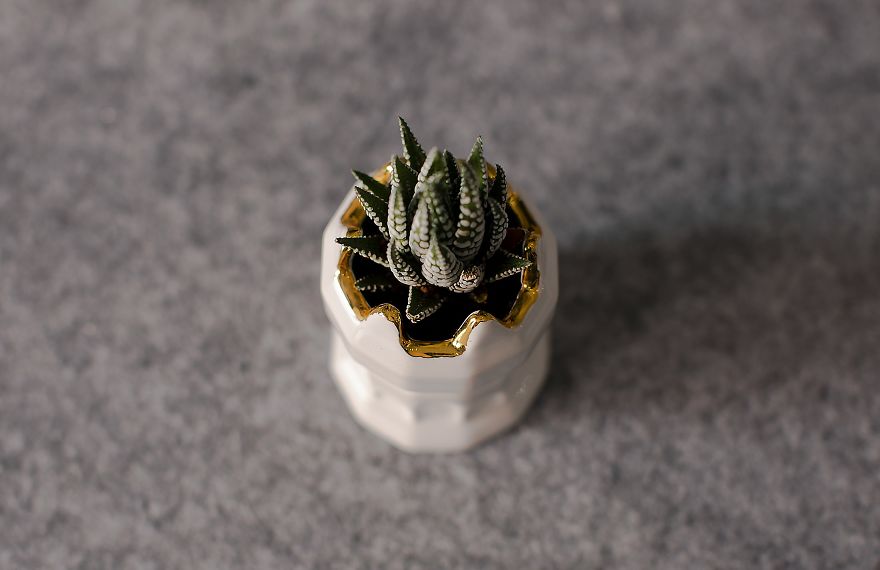 I Handmade A Tower Plant Pot - Plated In Real Gold