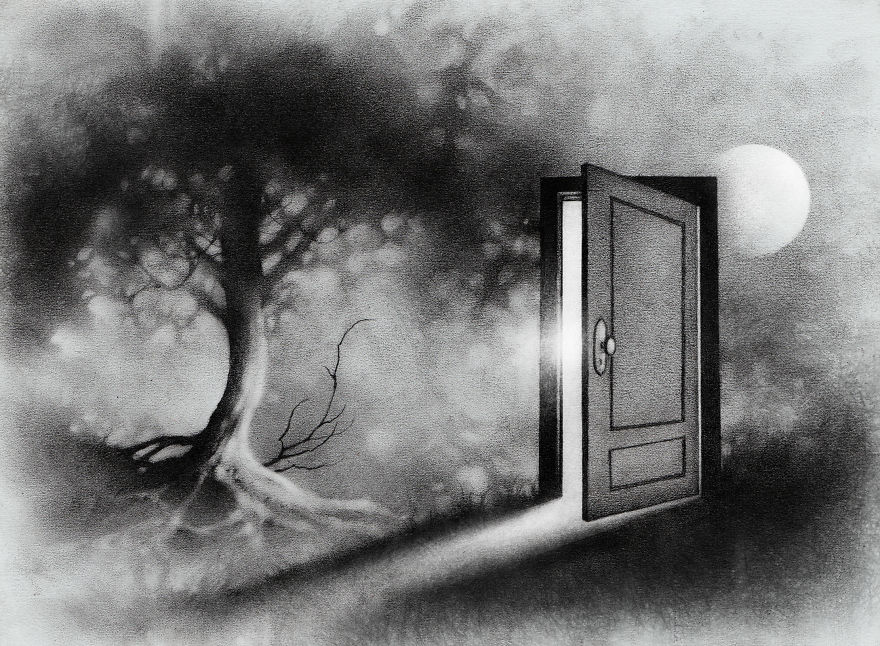 If There's A Way Out | Art Created During An Anxiety Or Panic Attack By Brandon Stewart