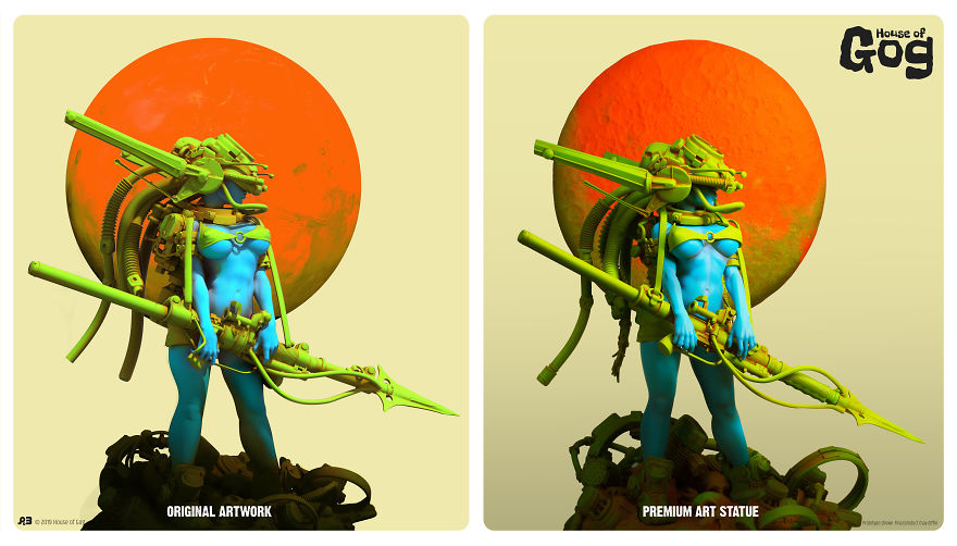 House Of Gog's Debut Art Statue - The Art Of Pascal Blanché House Of Gog's Debut Art Statue - The Art Of Pascal Blanché