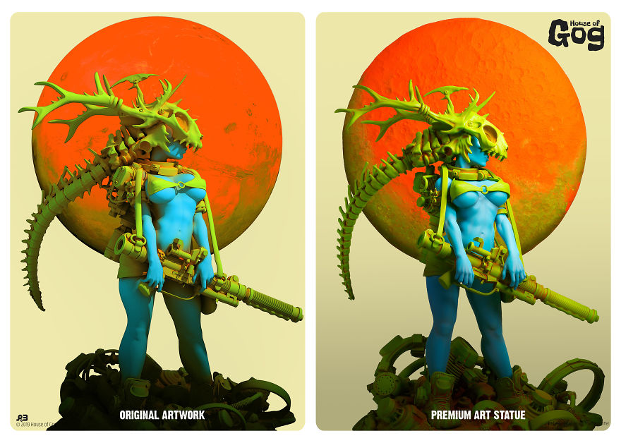 House Of Gog's Debut Art Statue - The Art Of Pascal Blanché House Of Gog's Debut Art Statue - The Art Of Pascal Blanché