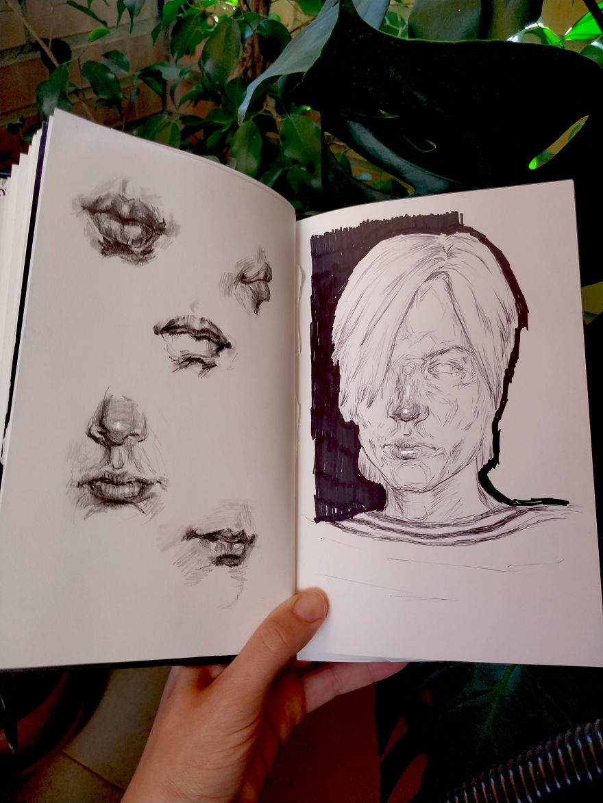 While I Was Studying Psychology, I Suffered A Serious Surgery. That Was When I Started Drawing As A Method To Control Anxiety. While I Was Studying Psychology, I Suffered A Serious Surgery. That Was When I Started Drawing As A Method To Control Anxiety.