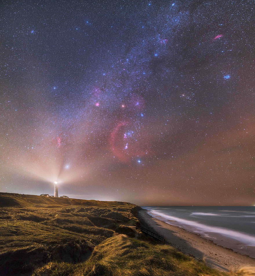 Skyscapes Runner-Up: 'Galactic Lighthouse' By Ruslan Merzlyakov