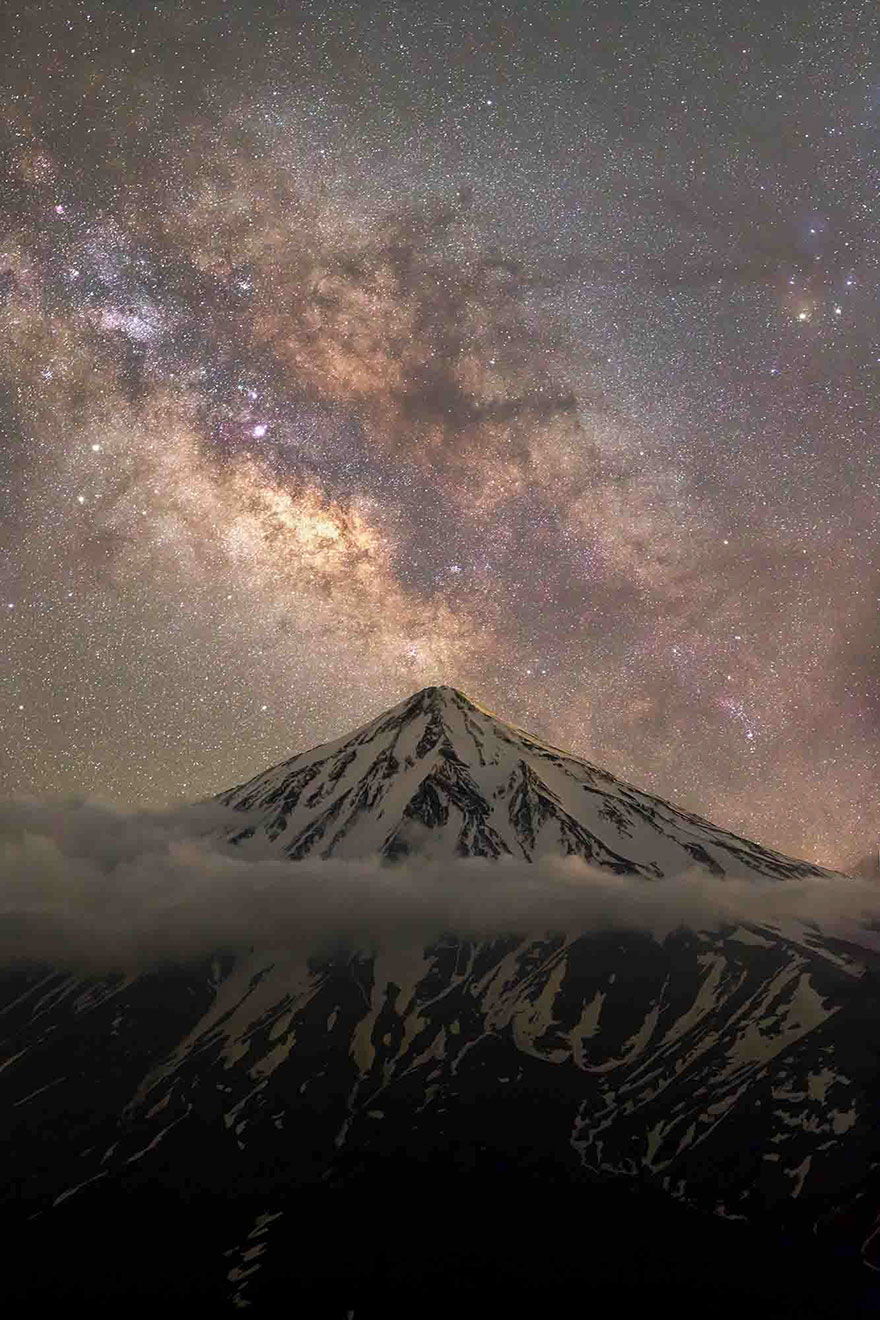 Skyscapes: 'Embrace Of The Mountains, Heart Of The Universe!' By Majid Ghohroodi