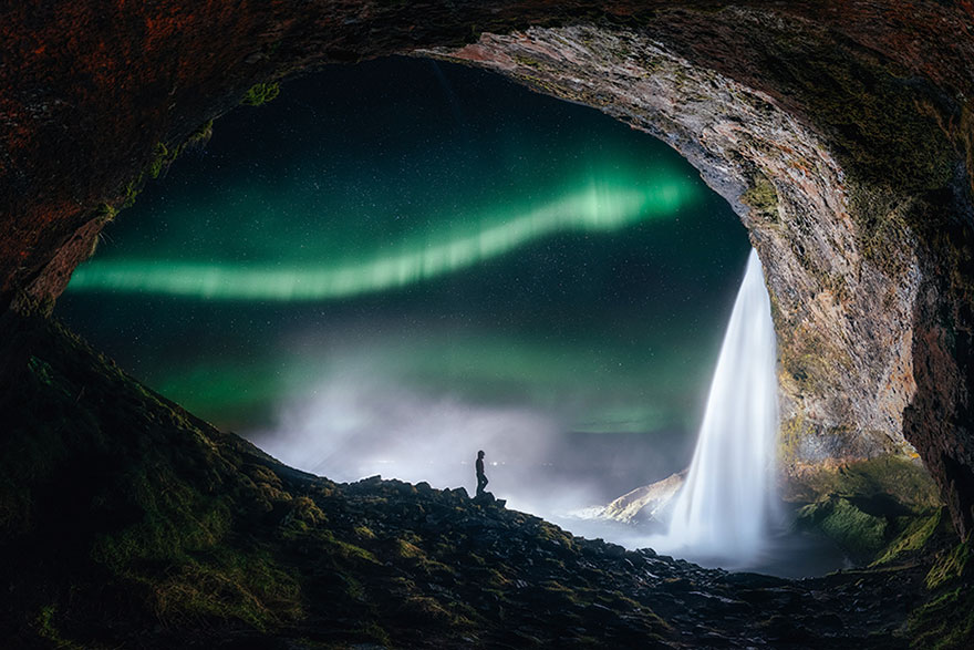 Aurorae: 'Aurora Outside The Tiny Cave' By Sutie Yang