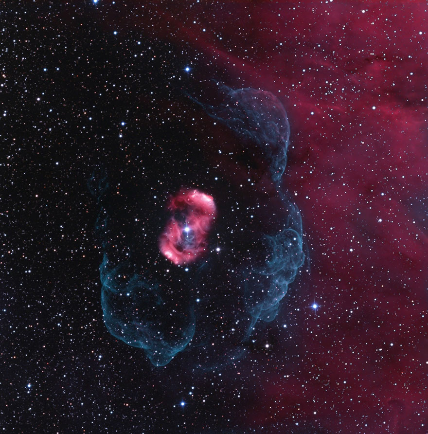 Stars And Nebulae: 'Ngc 6164, The Blue Doily' By Josep Drudis