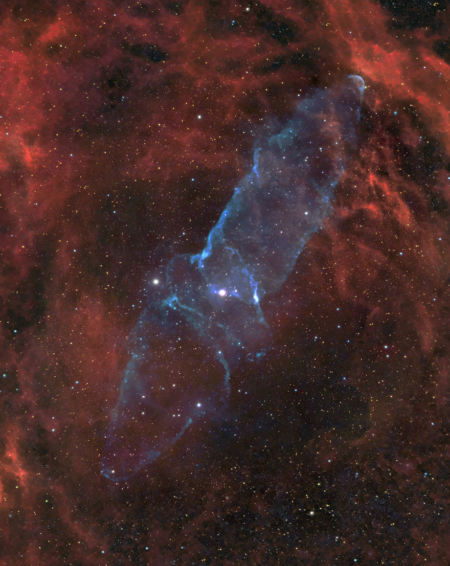 Stars And Nebulae: 'The Giant Cosmic Squid Nebula, Ou4' By J-P Metsavainio