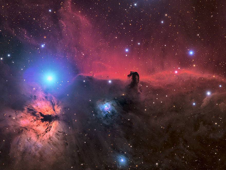 Robotic Scope: 'The Horsehead And Flame Nebula' By Connor Matherne