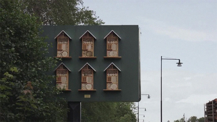 McDonald’s Sweden Is Creating A Buzz With Their Billboards That Double As Bee Hotels