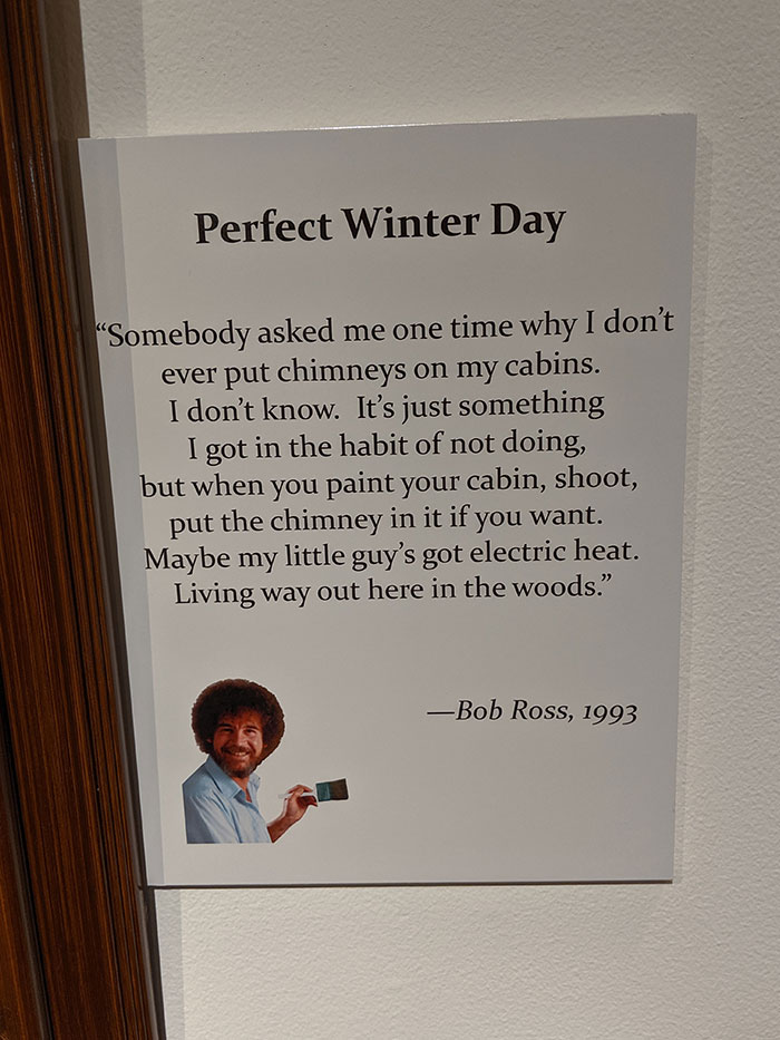 People Are Flooding The Bob Ross Art Exhibition In Virginia And The Captions Are Beyond Wholesome