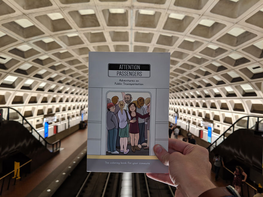 I Made A Coloring Book About The Weird, Annoying, And Amazing Things I See On Public Transportation