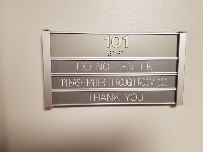 Why Only One Of These Is In Braille?
