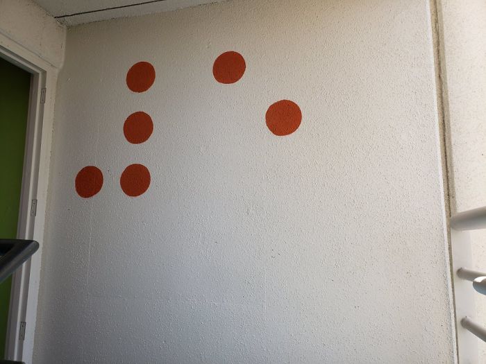 Braille Painted On A Wall