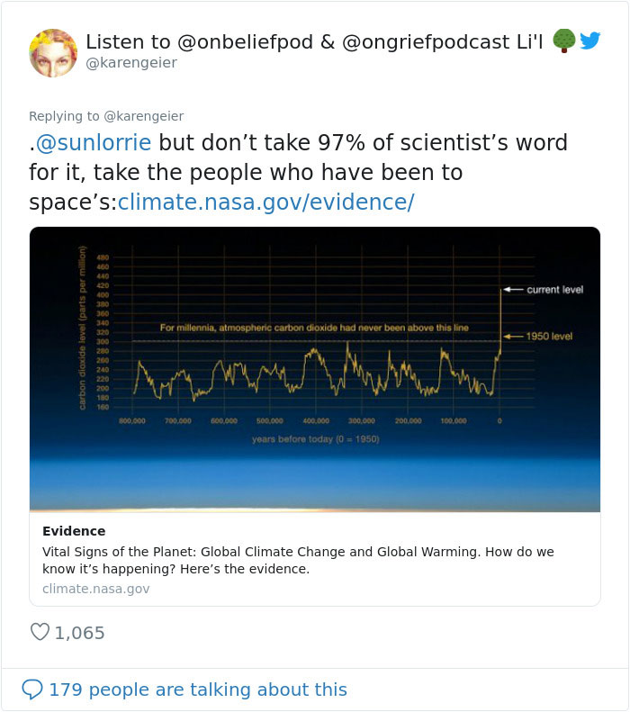 Person That Doesn't Believe In Climate Change Says 'SJWs' Can't 'Explain The Science', Gets Shut Down With Exactly That