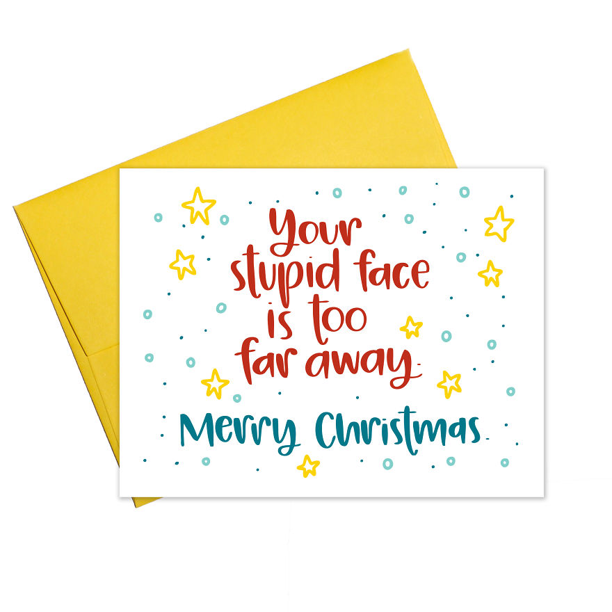 A Bunch Of Brutally Snarky (And True) Christmas & Hannukah Cards To Send This Year