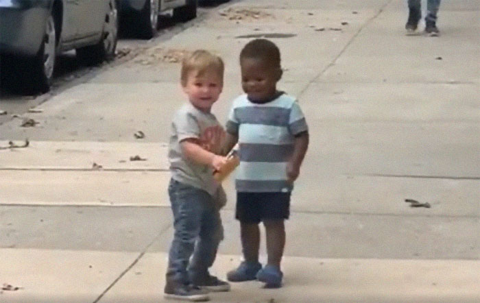 Toddler Best Friends Hug Like They Haven't Seen Each Other For Years When It's Actually Just Been 2 Days
