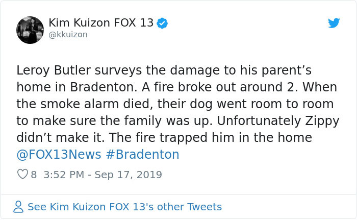 Hero Dog Sacrifices Himself To Save His Entire Family From Fire