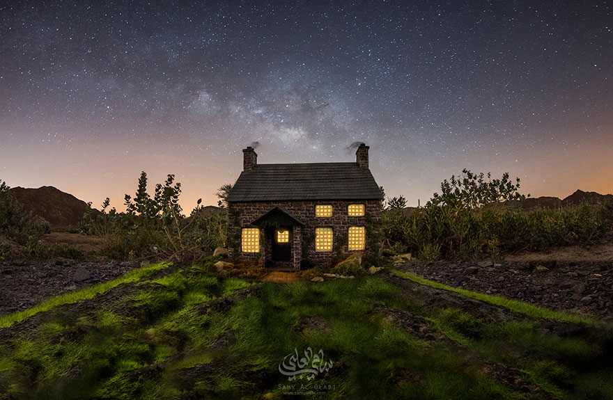 I Photograph Fake Miniature Scenes With The Milky Way In The Background (20 Photos)