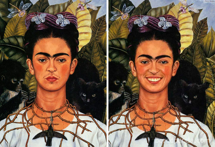 Autorretrato con collar de espinas y colibrí, Frida Kahlo