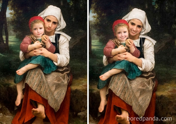 Breton Brother And Sister By William-Adolphe Bouguereau