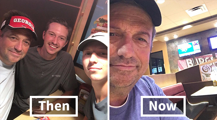 Once A Week This Dad And His Three Sons Used To Visit DQ As A Tradition, But Now He’s There Alone