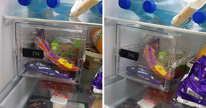 Guy Installs A Fridge Safe To Protect Chocolate From His Fiancee, She Shames Him Online