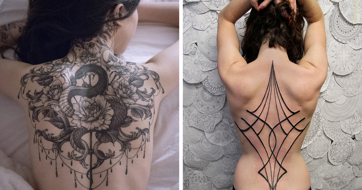 Amazing Women's Spine Tattoo - Tattoo Designs for Women
