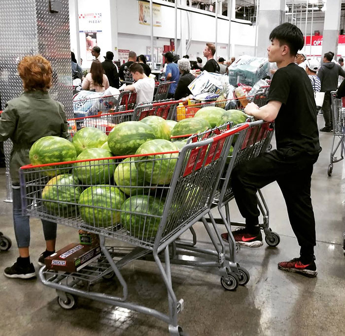 A Guy Buys 38 Watermelons, He Can Take 2 In Both Hands, How Many Times Will It Take For Him To Bring All Of Them Home?