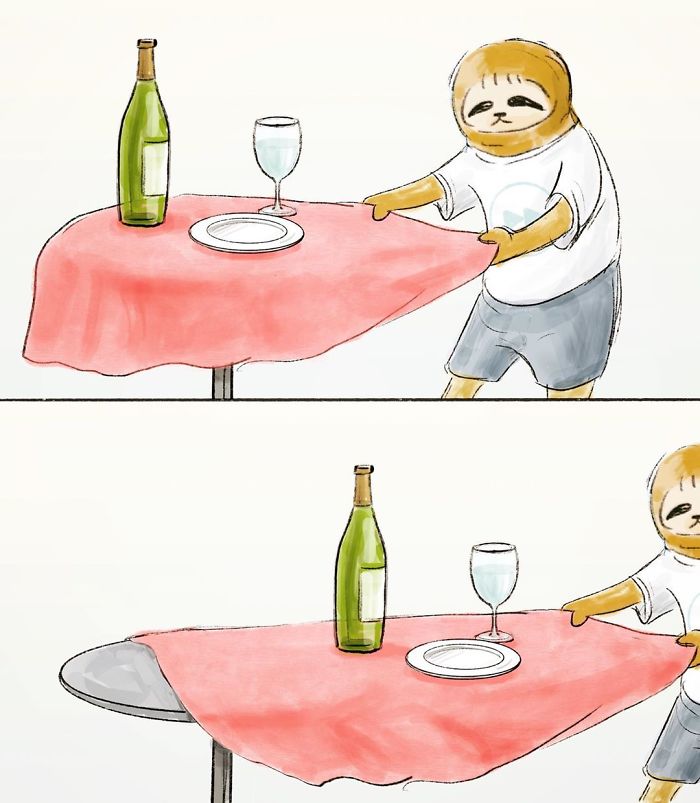 30 Problems Of A Sloth Hilariously Illustrated By Japanese Artist Keigo