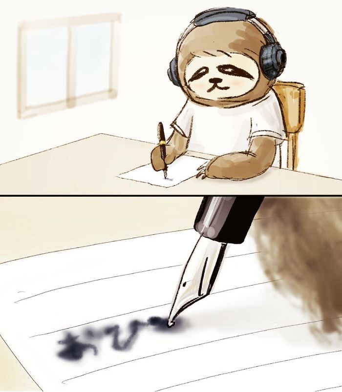 30 Problems Of A Sloth Hilariously Illustrated By Japanese Artist Keigo