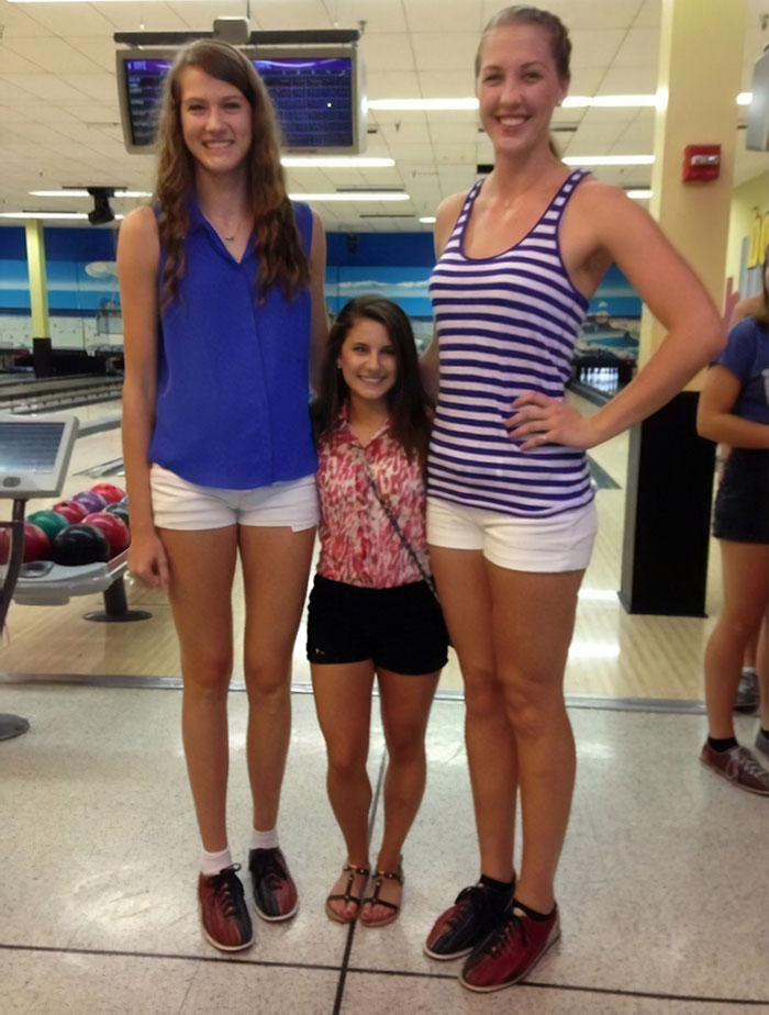 The Difference Between UCF's Two Tallest Volleyball Players And Shortest Cheerleader