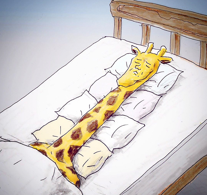 30 Funny Illustrations About Giraffes And Their Daily Life Struggles By Talented Japanese Artist Keigo