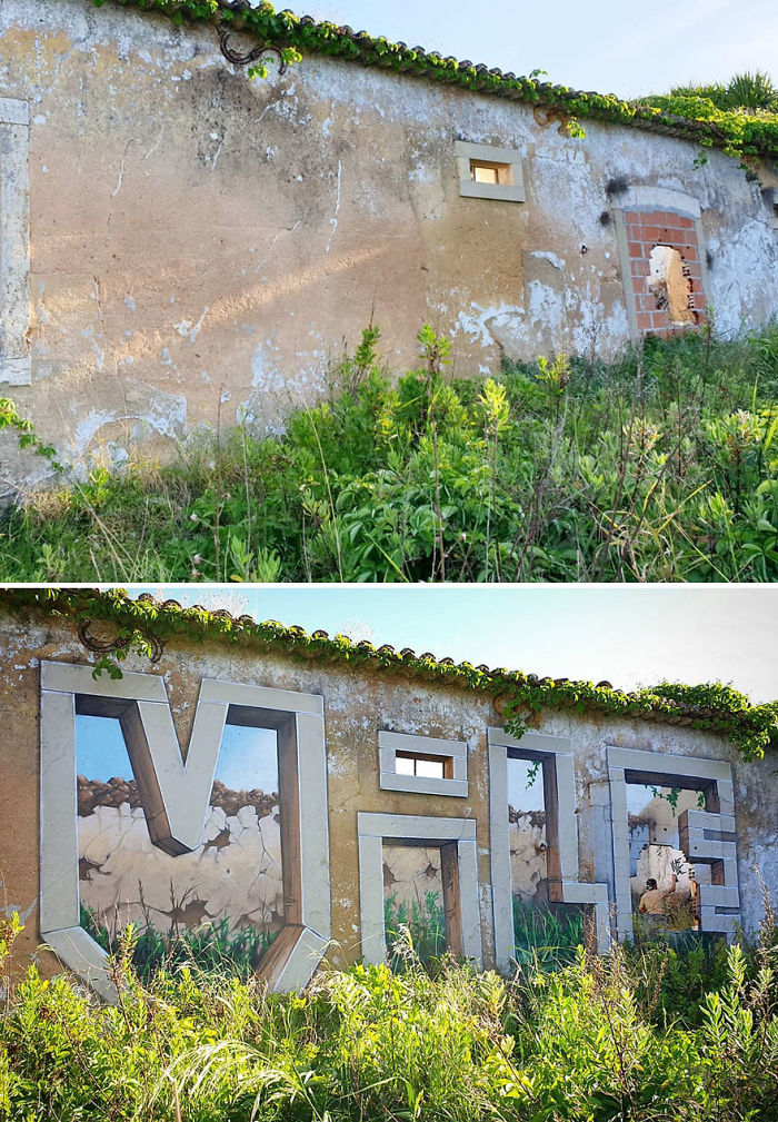 This Graffiti Artist Makes Walls Appear Transparent Using Nothing But Spray Paint