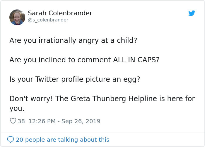 Satirical Hotline For People Angry At Children Exists And Greta Thunberg Herself Approves