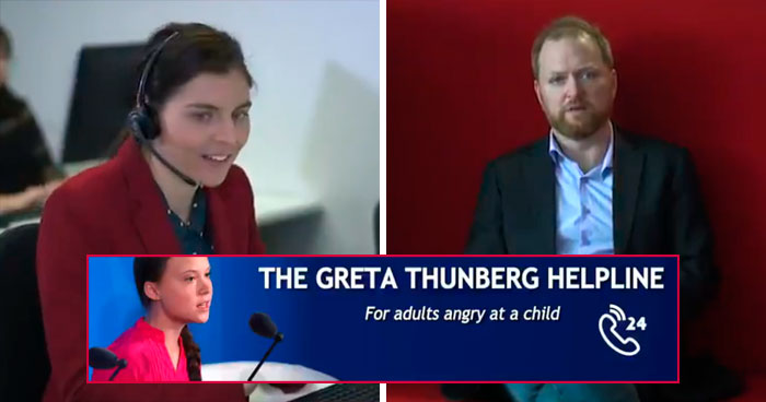 Satirical Hotline For People Angry At Children Exists And Greta Thunberg Herself Approves