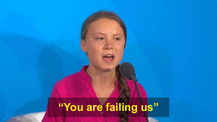 Trump Mocks Greta Thunberg’s Speech, She Shades Him In Her Twitter Bio ...