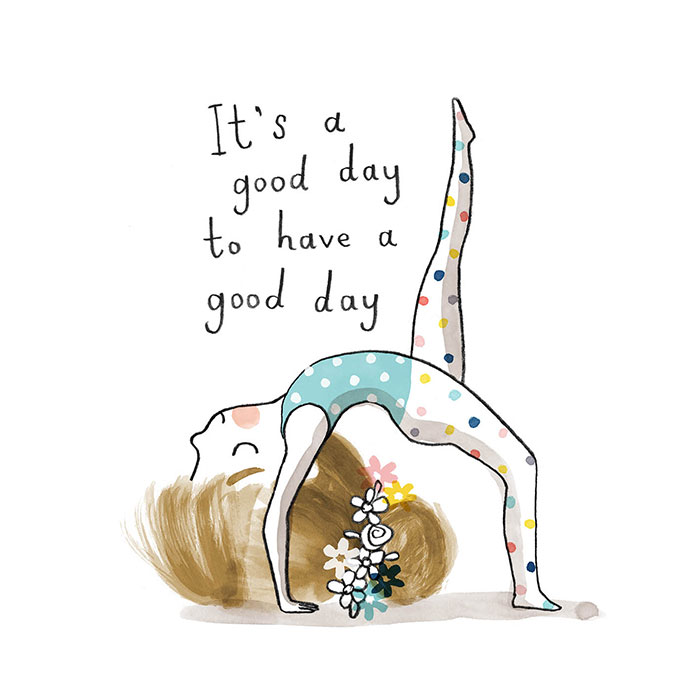 I Draw A Little Yoga Girl With Positive Messages To Remind Myself Of Self-Love And Self-Care (38 Pics)