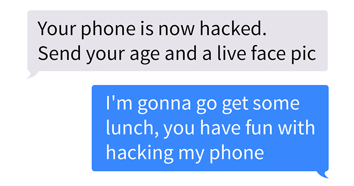 ‘Hacker’ Says They Hacked Person’s Phone, Their Scam Fails When The Victim Starts Asking Simple Questions