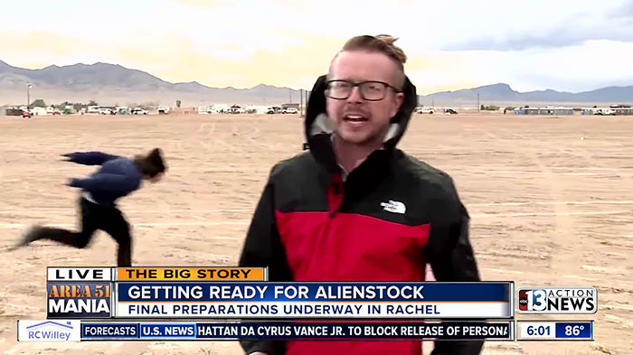Man Spotted Naruto Running Near Area 51 During Live News Coverage