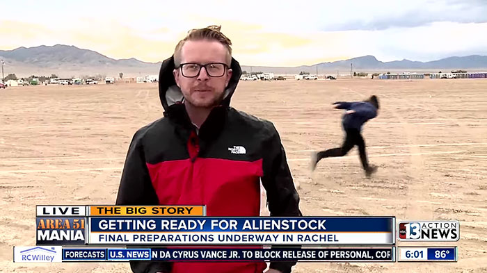 Man Spotted Naruto Running Near Area 51 During Live News Coverage