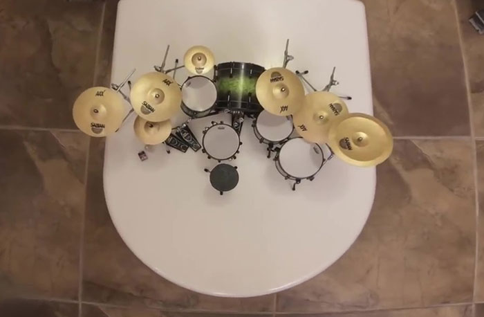 This Guy Plays System Of A Down's 'Toxicity' On A Miniature Drum Kit And It Rocks