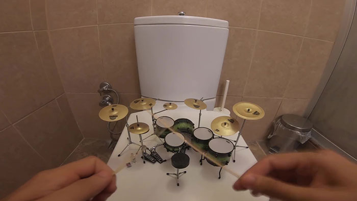 This Guy Plays System Of A Down's 'Toxicity' On A Miniature Drum Kit And It Rocks