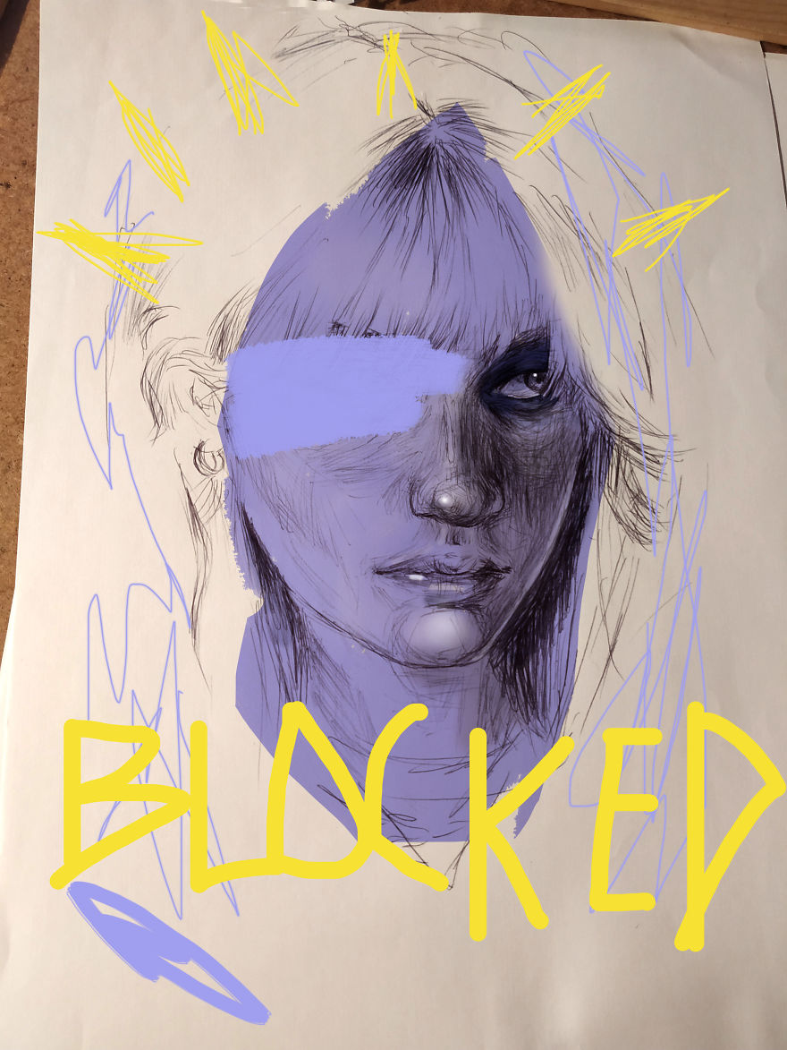While I Was Studying Psychology, I Suffered A Serious Surgery. That Was When I Started Drawing As A Method To Control Anxiety. While I Was Studying Psychology, I Suffered A Serious Surgery. That Was When I Started Drawing As A Method To Control Anxiety.