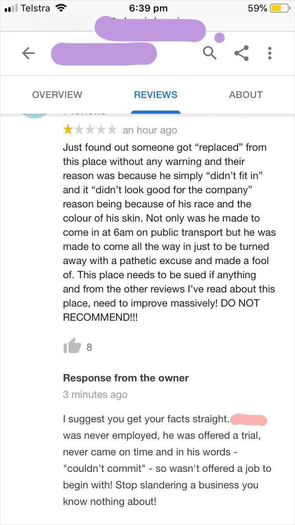 Employee’s Girlfriend Told A Facebook Group Of 60,000 People To Send Bad Reviews To A Small Business