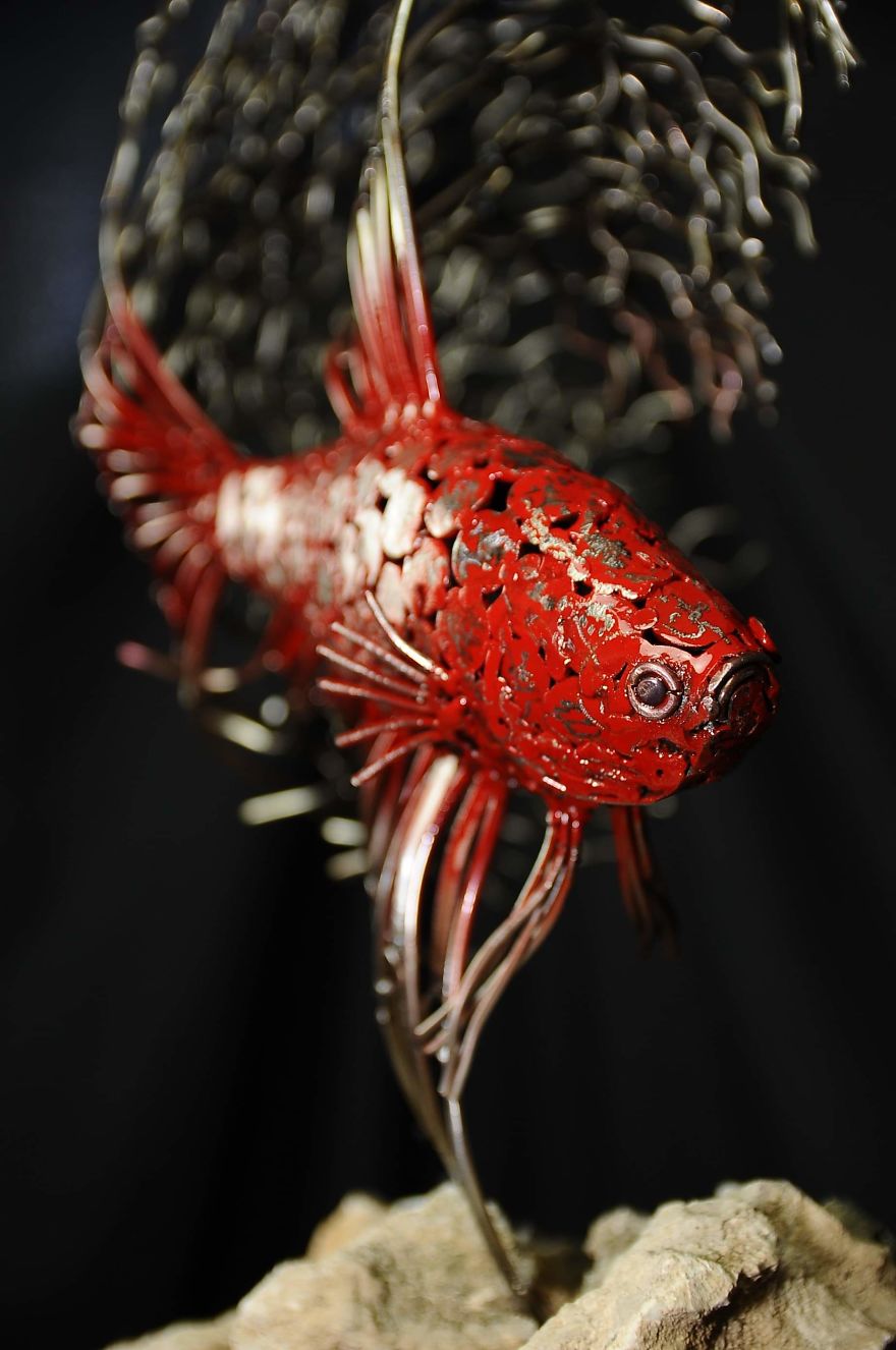Stainless Steel Fish Sculpture