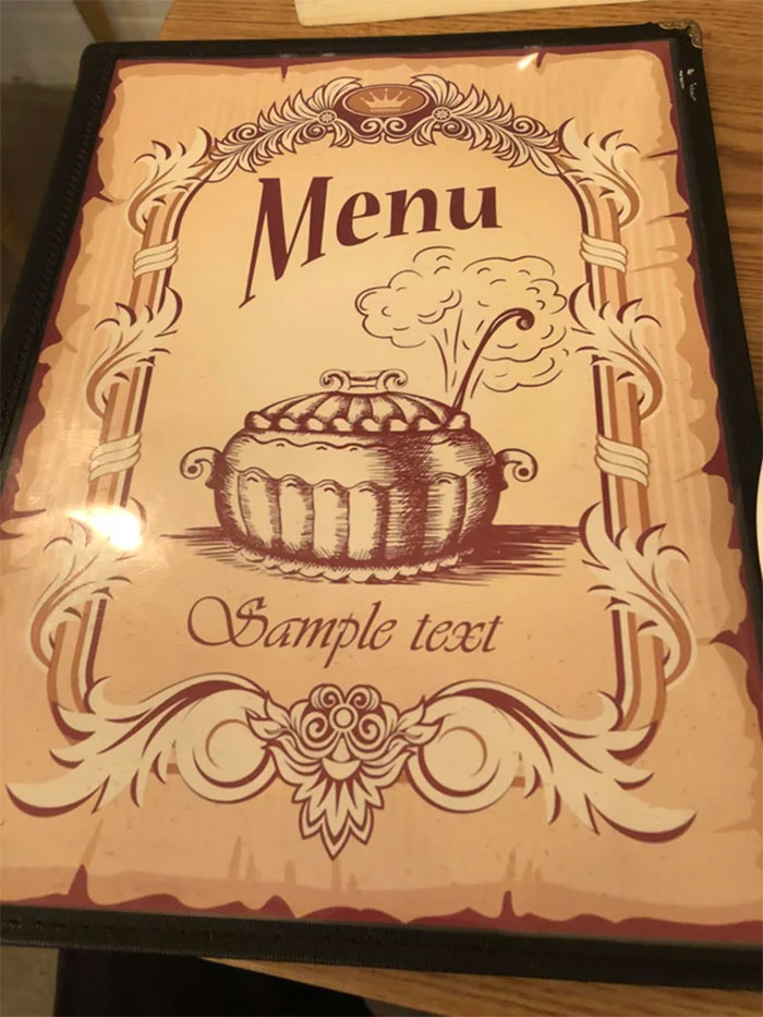 What If The Restaurant’s Name Is Sample Text?