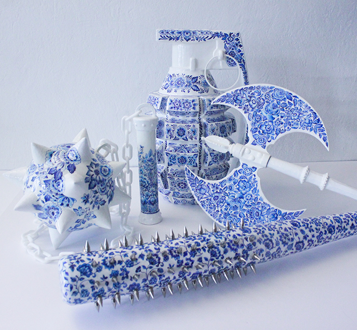 Artist Makes "Porcelain" Weapons To Explore What It Means To Be A Woman
