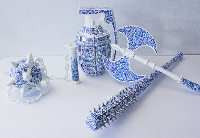 Artist Makes “Porcelain” Weapons To Explore What It Means To Be A Woman