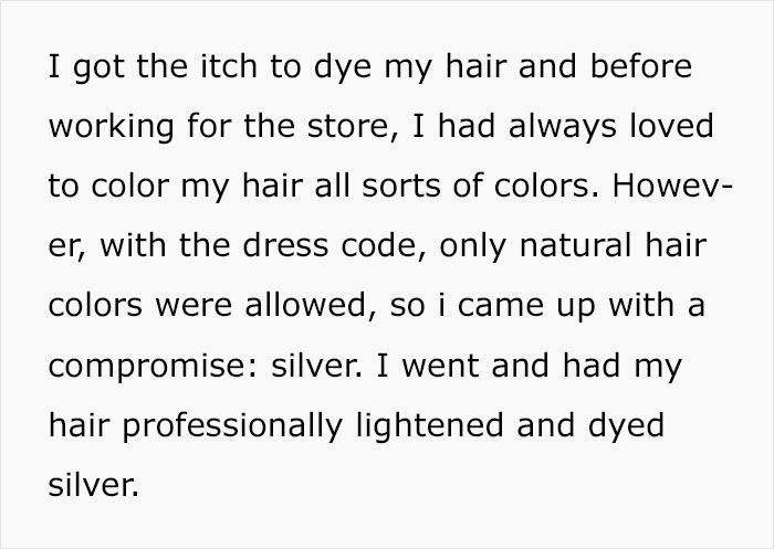 This Woman Got Back At Her Incredibly Strict Dress Code By Dyeing Her Hair Gray