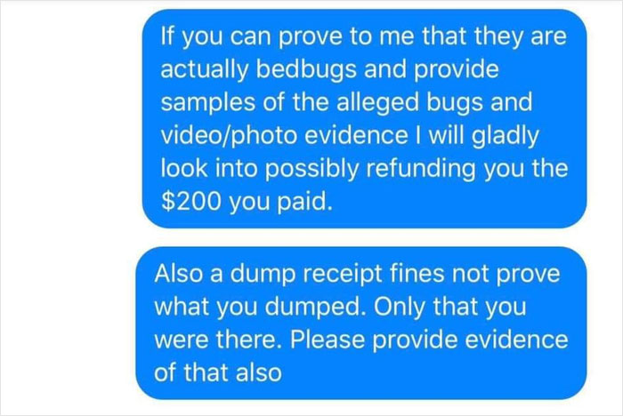 "Single Mom" Tries To Scam Person She Bought A Couch From With Fake Bed Bug Pics, Gets Owned
