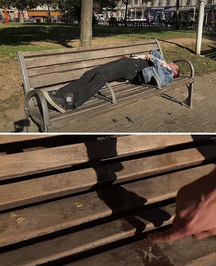 This Man Removed 'Anti-Homeless' Devices From Benches And Ended In Court